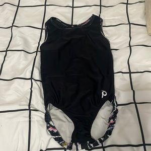 Plum practice wear gymnastics leotard
